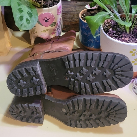 BP brown leather boots Sz5.5 - Picture 3 of 7